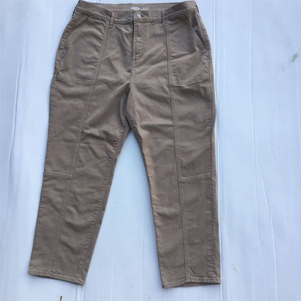 Old Navy Women's Size 18 Green Extra High Rise Straight‎ Pants